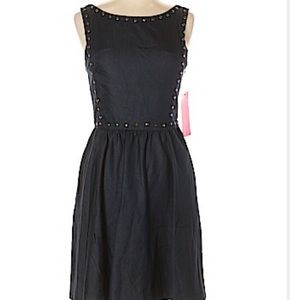 Bestey Johnson Studded Dress - Size 10 - Dark Blue